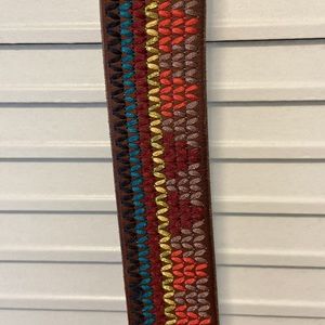 Fossil Embroidered Belt